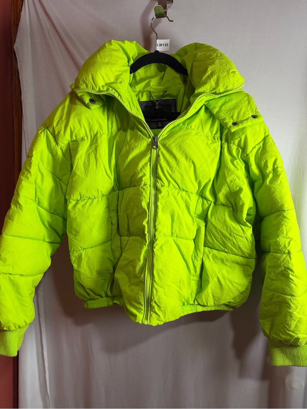 Lucky Brand Neon Lime Puffer Jacket for Kids